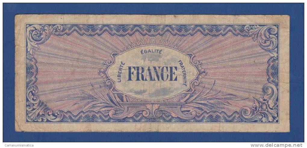 FRANCE -ALLIED MILITARY CURRENCY - 100 Francs (FRANCE) - Série 1944 - 1945 Verso Francia