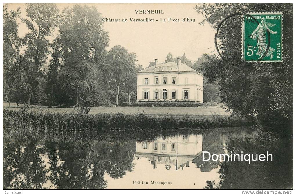 Chateau De Vernouillet  La Piece D'eau - Verneuil Sur Seine