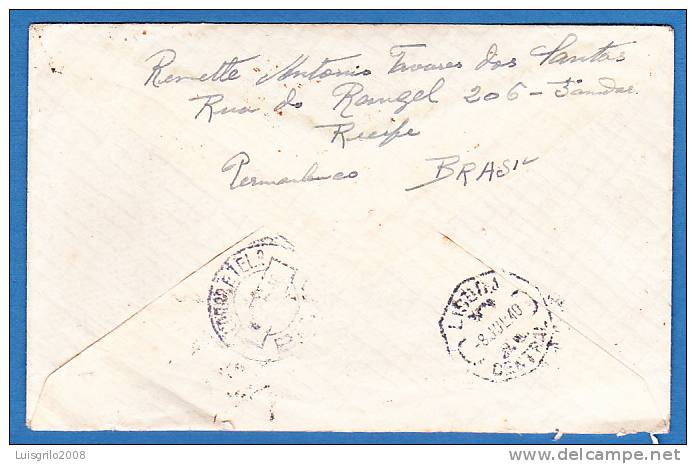 ENVELOPPE - BRASIL PARA PORTUGAL - 1. 6. 1940 - Cartas & Documentos