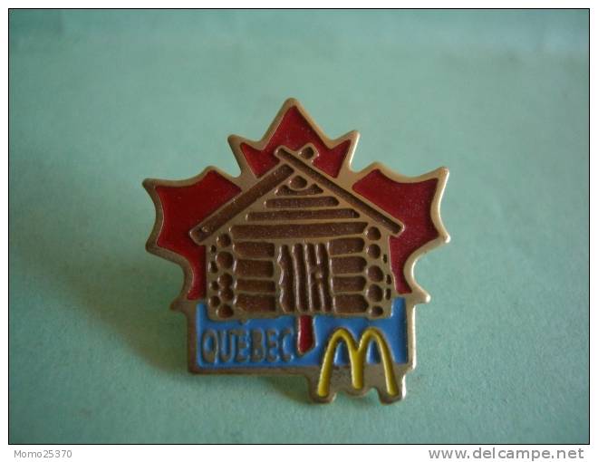 PIN'S MAC DONAL'S QUEBEC  PINS EPINGLETTE - McDonald's