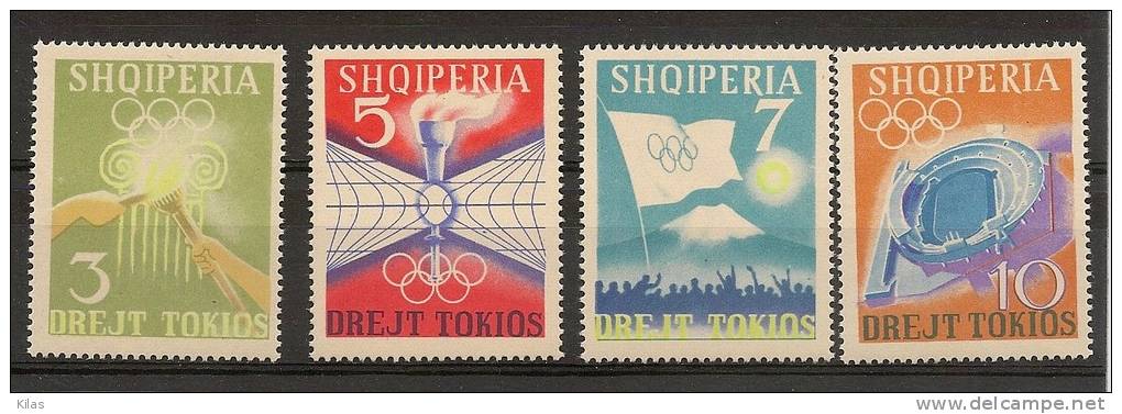 ALBANIA 1964 OLYMPIC GAMES TOKYO MNH - Summer 1964: Tokyo
