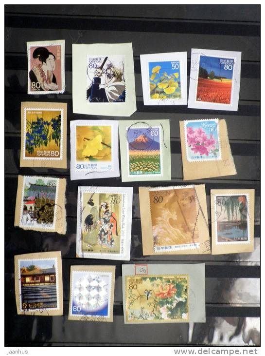 Japan - Japon - Mixed Selection Of Used Stamps On Paper - Various Years - Lot 21 - Collezioni & Lotti