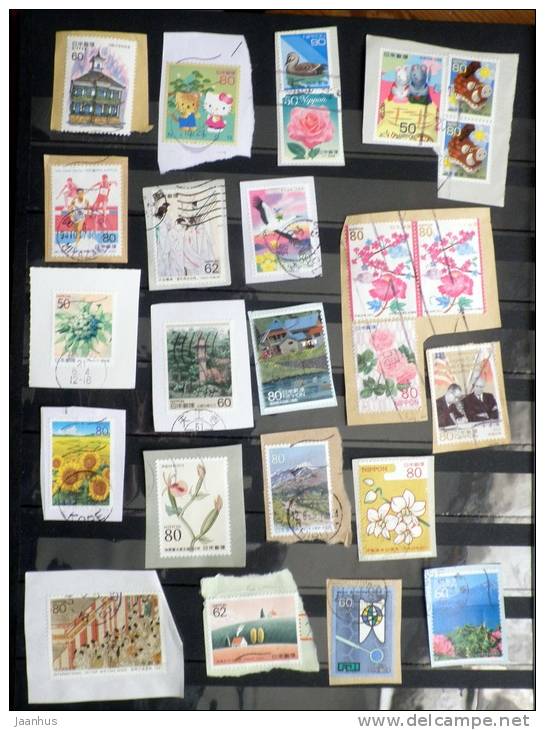 Japan - Japon - Mixed Selection Of Used Stamps On Paper - Various Years - Lot 25 - Collections, Lots & Séries