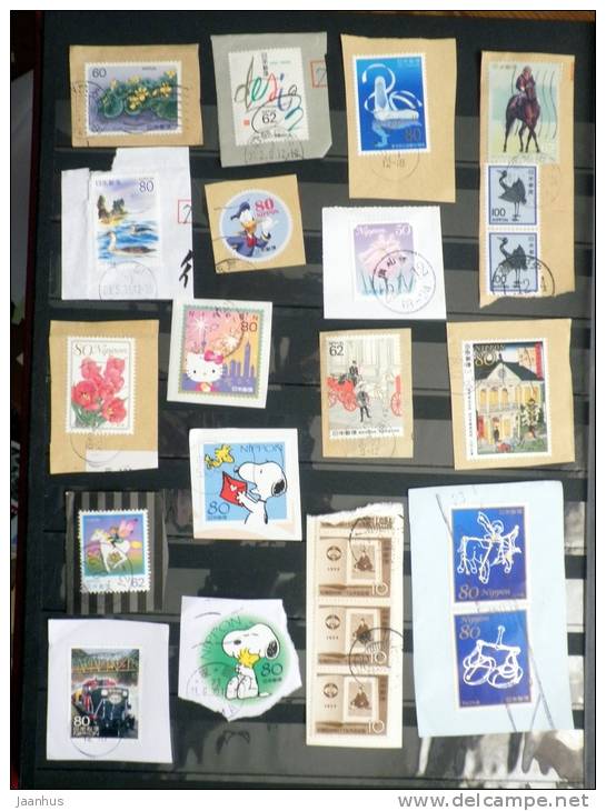 Japan - Japon - Mixed Selection Of Used Stamps On Paper - Various Years - Lot 26 - Collections, Lots & Séries