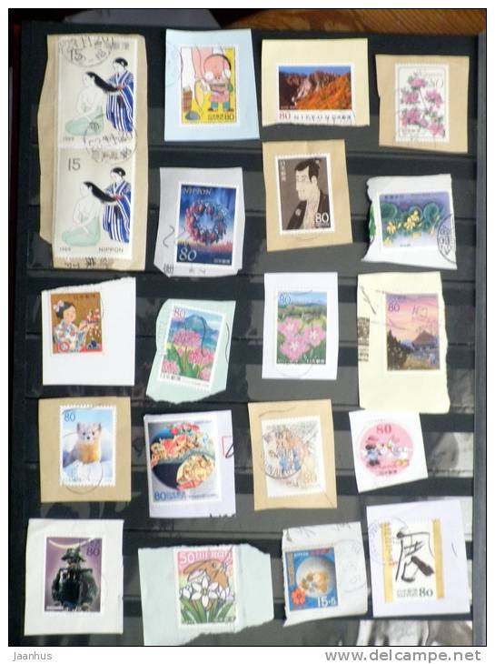 Japan - Japon - Mixed Selection Of Used Stamps On Paper - Various Years - Lot 33 - Collections, Lots & Séries