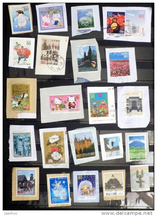 Japan - Japon - Mixed Selection Of Used Stamps On Paper - Various Years - Lot 34 - Collections, Lots & Séries
