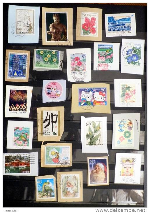 Japan - Japon - Mixed Selection Of Used Stamps On Paper - Various Years - Lot 40 - Collections, Lots & Séries