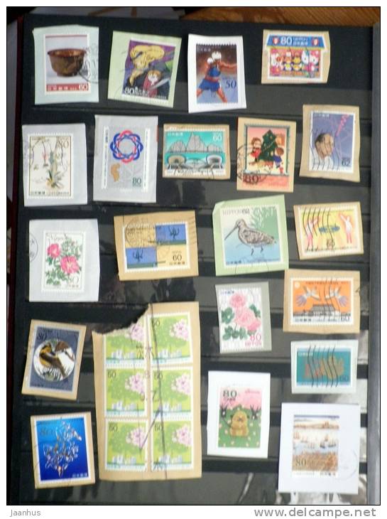 Japan - Japon - Mixed Selection Of Used Stamps On Paper - Various Years - Lot 51 - Collections, Lots & Séries