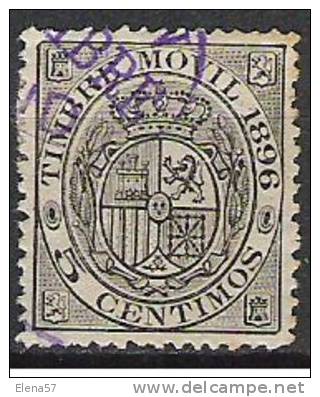 3073-SELLO TIMBRE MOVIL 5 CTS 1896 ,DIFICIL 4,00€.oferto En Diferentes Lotes Sellos Tipo Timbre Movil De Diferentes Valo - Revenue Stamps