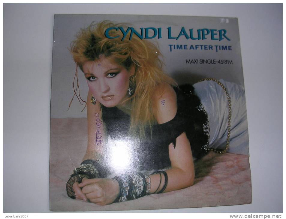 MAXI - CYNDI LAUPER  - EPIC 124290  " TIME AFTER TIME " + 3 - 45 T - Maxi-Single