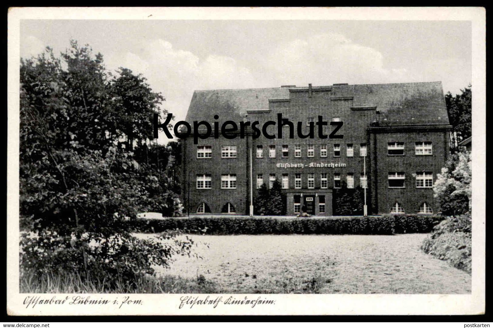 ALTE POSTKARTE ELISABETH-KINDERHEIM LUBMIN IN POMMERN BEI GREIFSWALD Children's Home Foyer D'enfants Postcard Cpa AK - Lubmin