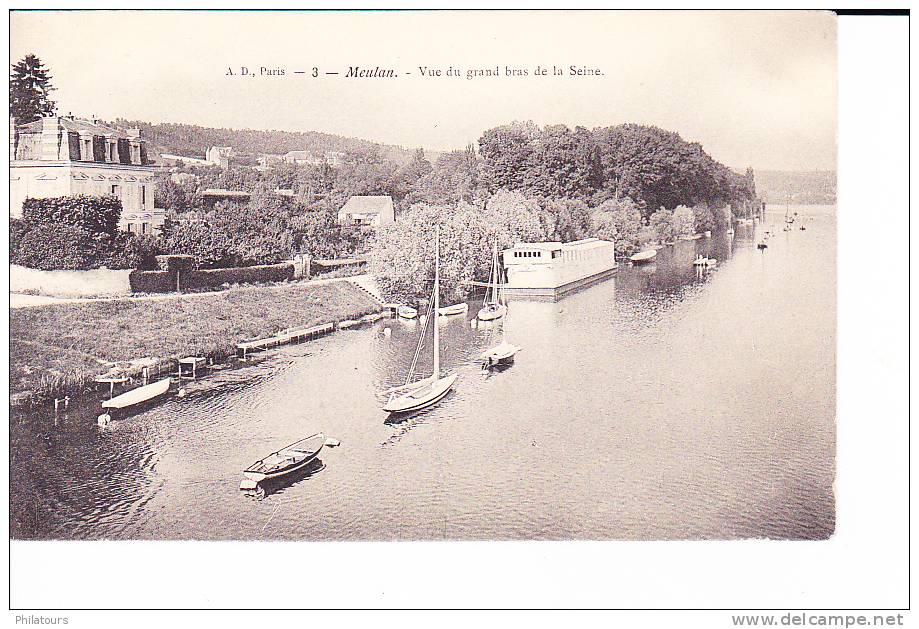 Meulan  --  Vue Du Grand Bras De La Seine - Meulan