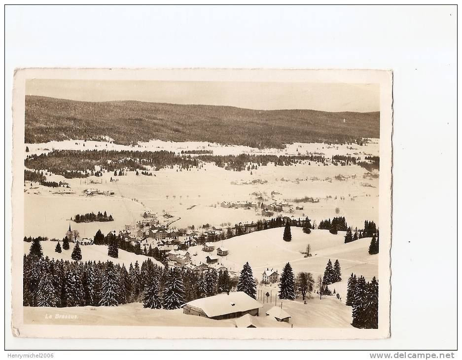 Suisse - Vd Vaud - Le Brassus En 1939 , Ed Photo Deriaz Baulmes - Baulmes