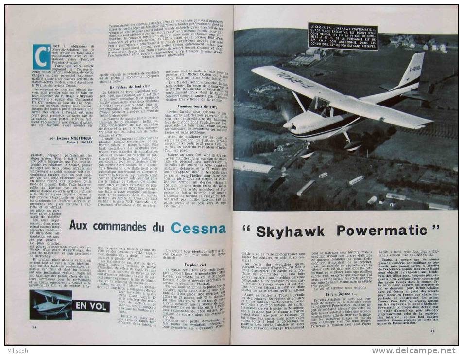 AVIATION MAGAZINE - Les Ailes - L´Air Et L´Espace - N° 370 - 1/05/1963 - CESSNA  - DASSAULT SUD "MYSTERE"    (3133) - Fliegerei