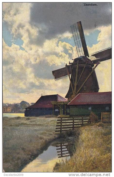 BR55884 Zaandam   Wind Mill Moulen A Vent       2 Scans - Zaandam