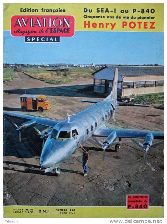 AVIATION MAGAZINE DE L'ESPACE - Spécial - N° 320 - 1/04/1961 -   (3134) - Aviation