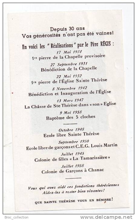 Montpellier, Mémento R. P. Régis Sérine, 1882 - 1962  (Chanac, Saint-jeure-d´Andaure), Souvenir Mortuaire - Images Religieuses