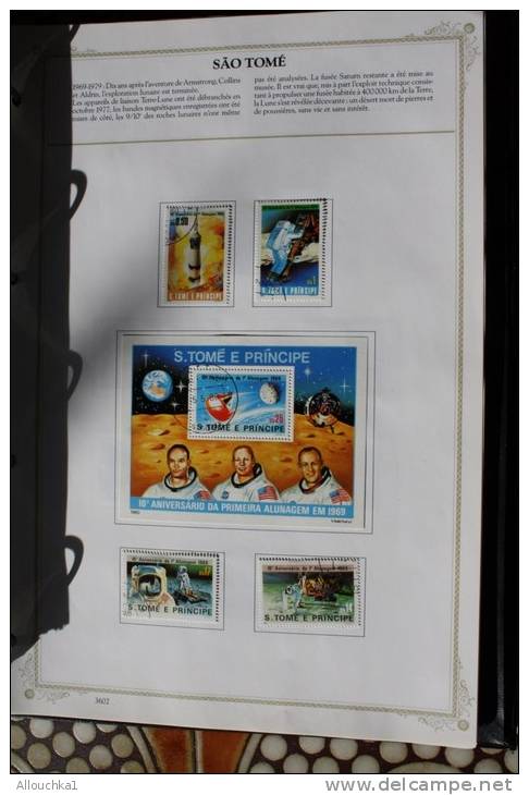 Sao Tomé:Espace Space 10e Anniversaire 1er Homme Sur La Lune 1969-1979 Armstrong, Coll&mdash;&gt;série Complète Timbres - Sammlungen