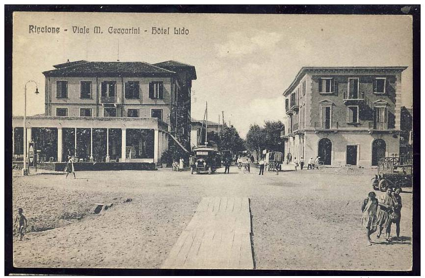 Cartolina     RICCIONE      Auto     Animata !!!!!! - Rimini