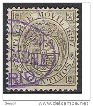 3075-SELLO TIMBRE MOVIL 5 CENTIMOS  1897 ,DIFICIL.oferto En Diferentes Lotes Sellos Tipo Timbre Movil De Diferentes Valo - Revenue Stamps