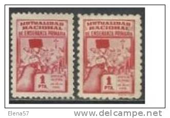 LOTE SELLOS FISCALES CON Y SIN PIE IMPRENTA.MUTUALIDAD ENSEÑANZA MAGISTERIO LOTE SELLOS FISCALES CON  PIE Y SIN PIE IMPR - Revenue Stamps