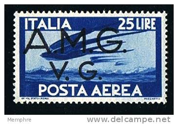 AMG-VG Decalco Della Soprastampa  Sass Posta Aera 6   ** MNH - Mint/hinged