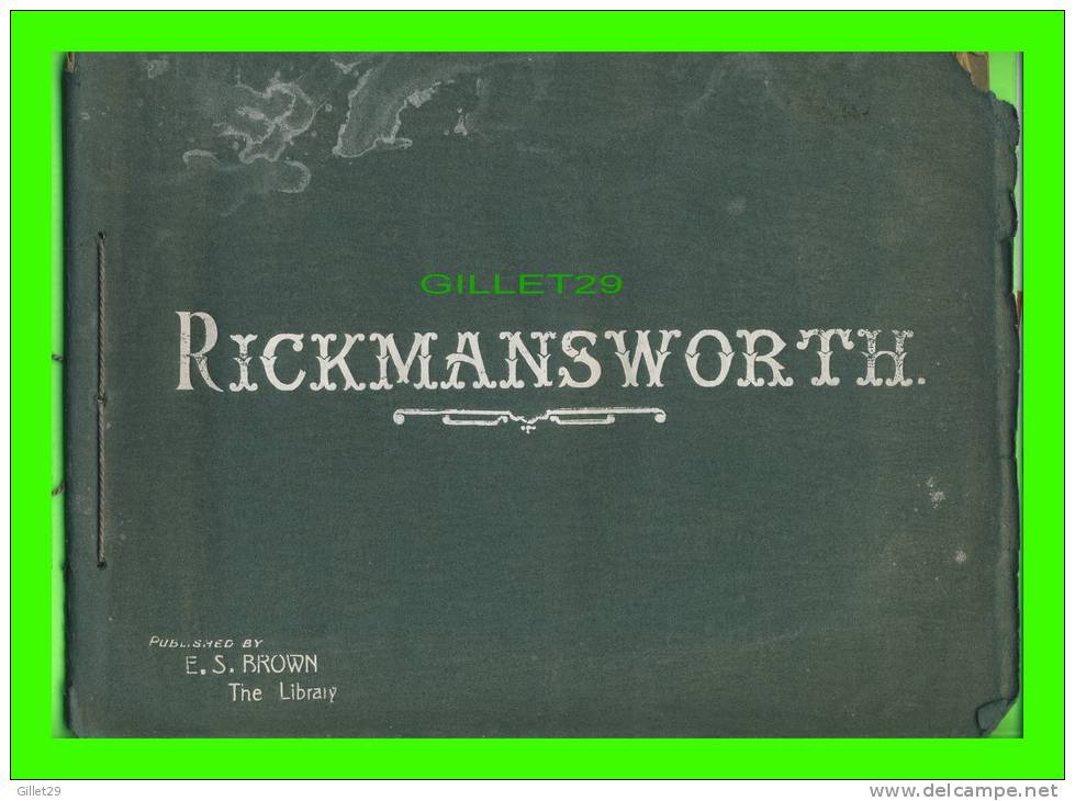 RICKMANSWORTH, ENGLAND - ALBUM OF 12 PICTURES 20 X 14 Cm - PUBLISHED BY E. S. BROWN, THE LIBRARY - - Hertfordshire