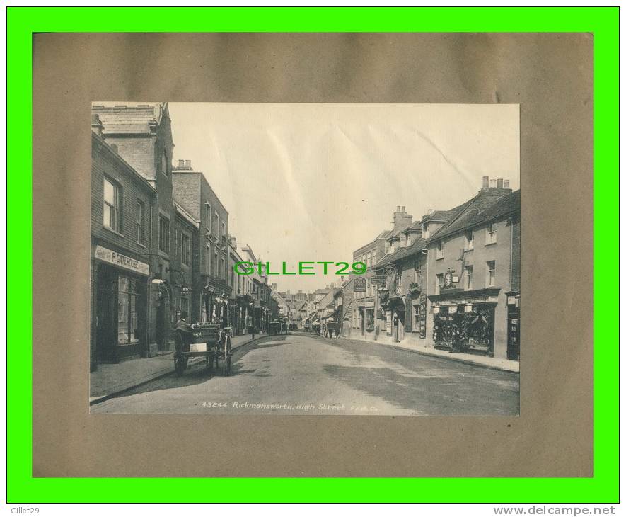 RICKMANSWORTH, ENGLAND - ALBUM OF 12 PICTURES 20 X 14 Cm - PUBLISHED BY E. S. BROWN, THE LIBRARY - - Hertfordshire
