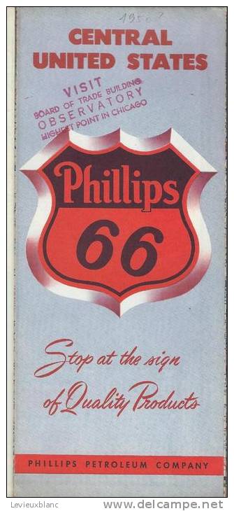 USA/Central United States/ Phillips Petroleum Company/ Phillips 66/1952      PGC16 - Wegenkaarten