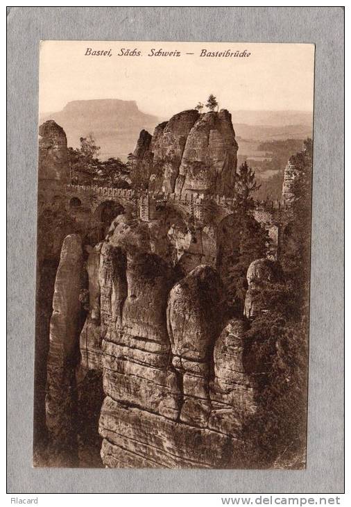 36484   Germania,     Bastei -  Sachs.  Schweiz -  Basteibrucke,  NV - Bastei (sächs. Schweiz)