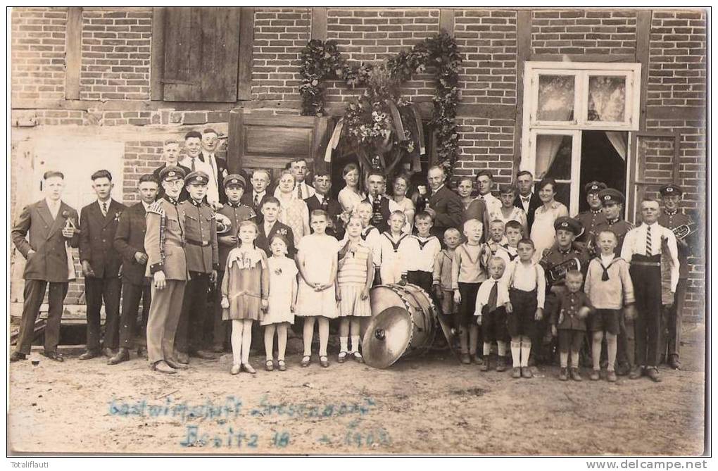 Besitz Boizenburg Gastwirtschaft Gresendorf Musik Kapelle Förster Kinder 1902 - Boizenburg