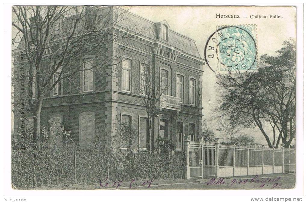 Postkaart / Carte Postale "Herseaux - Château Pollet" - Mouscron - Möskrön