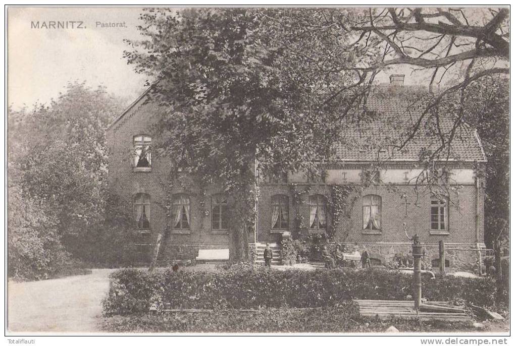 Marnitz Bei Parchim Pastorat Belebt Wasserpumpe 4.10.1909 Gelaufen - Parchim