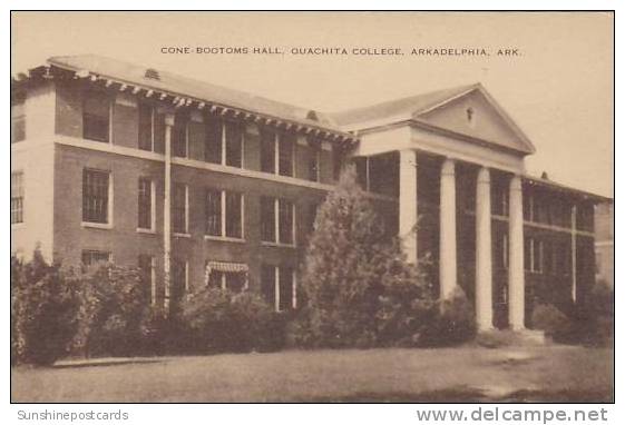 Arkansas Arkadelphia Cone Bootoms Hall Ouachita College Artvue - Other & Unclassified