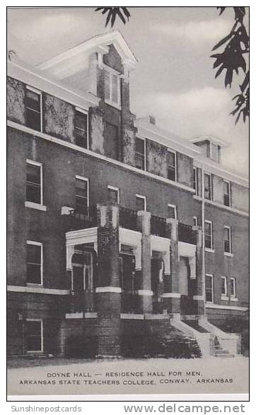 Arkansas Conway Doyne Hall Residence Hall For Men Arkansas State Teachers College Albertype - Autres & Non Classés