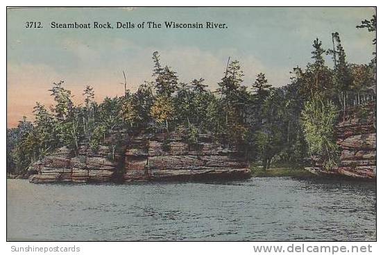 Wisconsin Dells Of The Wisconsin River Steamboat Rock - Other & Unclassified