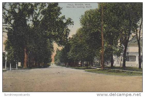 Wisconsin Fall River Main Street Looking North - Other & Unclassified