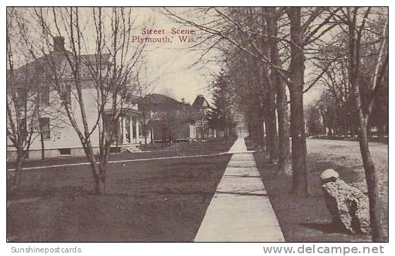 Wisconsin Plymouth Street Scene - Sonstige & Ohne Zuordnung