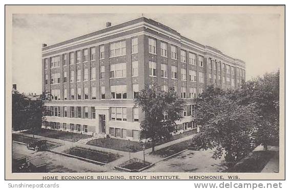 Wisconsin Menominie Home Economics Building Stout Institute Albertype - Autres & Non Classés