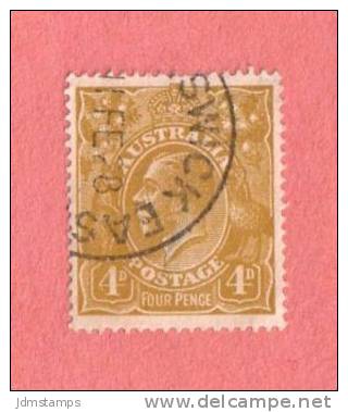 SC #34  1924 King George V ("11 FE 28") W/sm Blue Mrkg On Back (shown) - Used Stamps