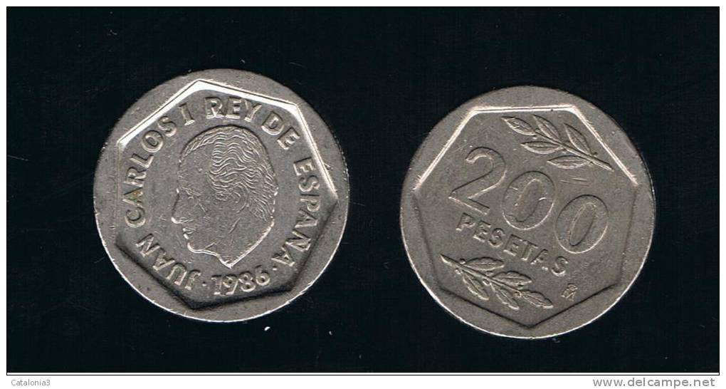 200 Pesetas 1986 Letras Gruesas - 200 Pesetas