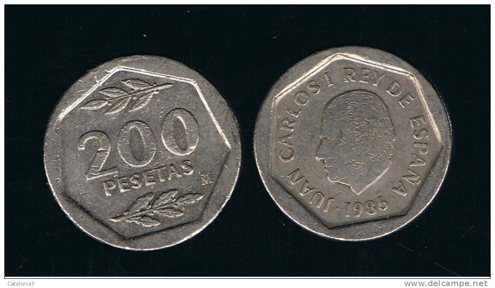 200 Pesetas 1986 Letras  Finas - 200 Peseta