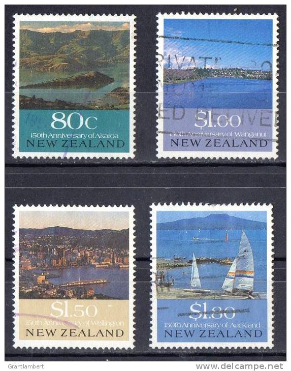 New Zealand 1990 Anniversaries - Views Set Of 4 Used - Oblitérés