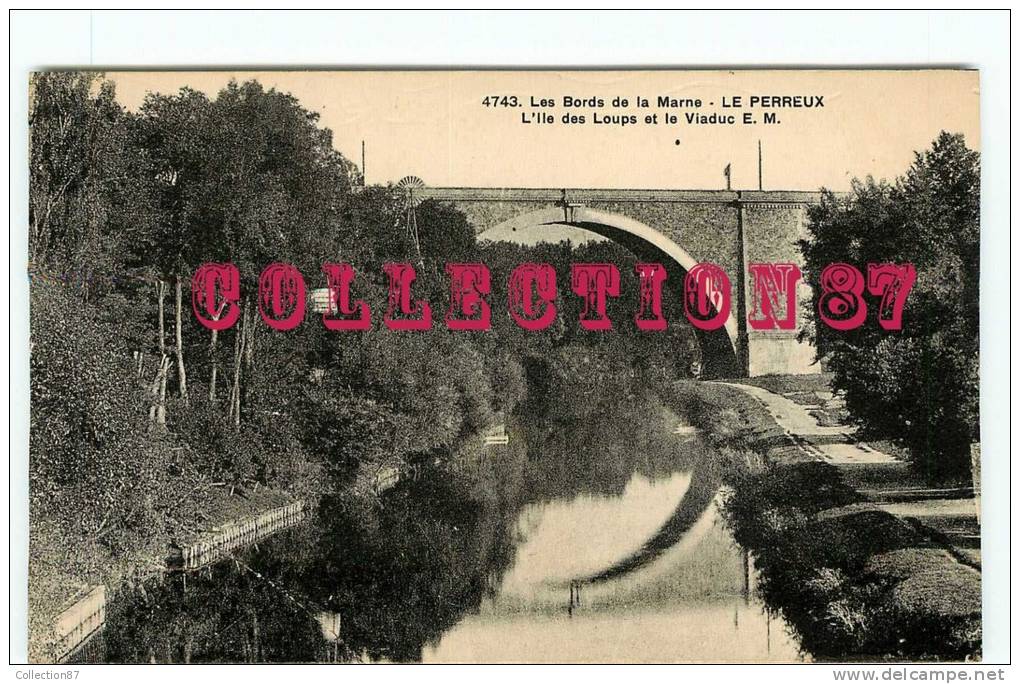 EOLIENNE - ACHAT IMMEDIAT - CHATEAU D EAU - PONT  VIADUC  LE PERREUX - DOS VISIBLE - Châteaux D'eau & éoliennes