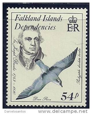 Falkland Is 1985 Birds Aves Oiseaux Vegels -  Calceolania Darwinni Canc - Albatros