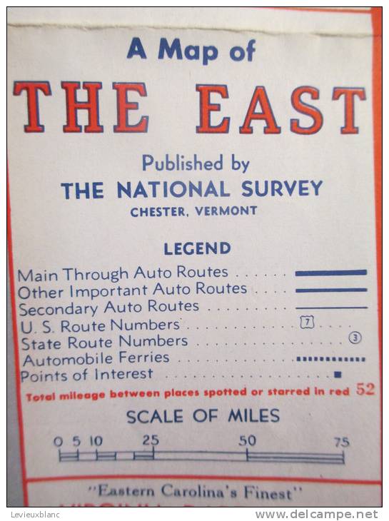 USA/The East / Saint John Hotel / CHARLESTON/Floride/The Hotel Map / 1952          PGC18 - Callejero