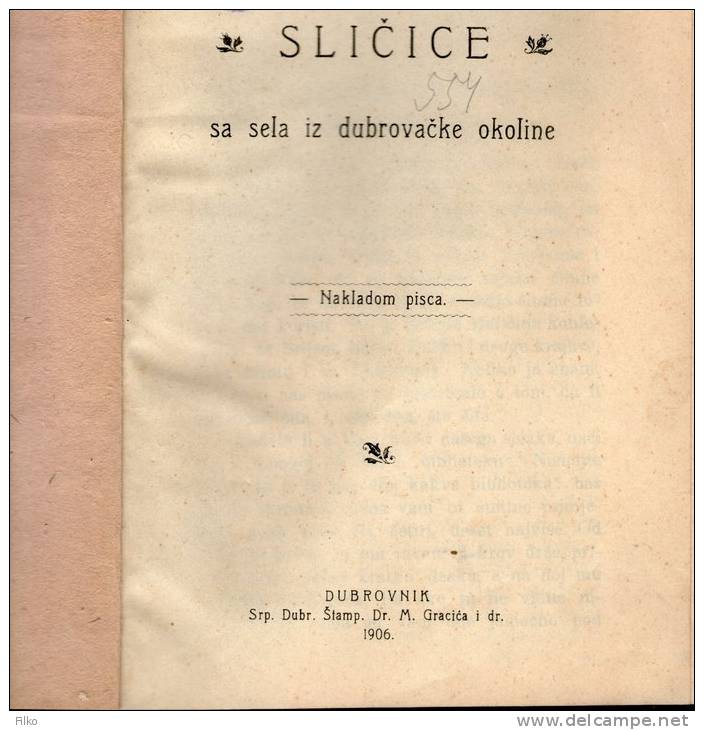KRISTO P. DOMINKOVIC,Sli&#269;ice Sa Sela Iz Dubrova&#269;ke Okoline,1906,as Scan - Slav Languages