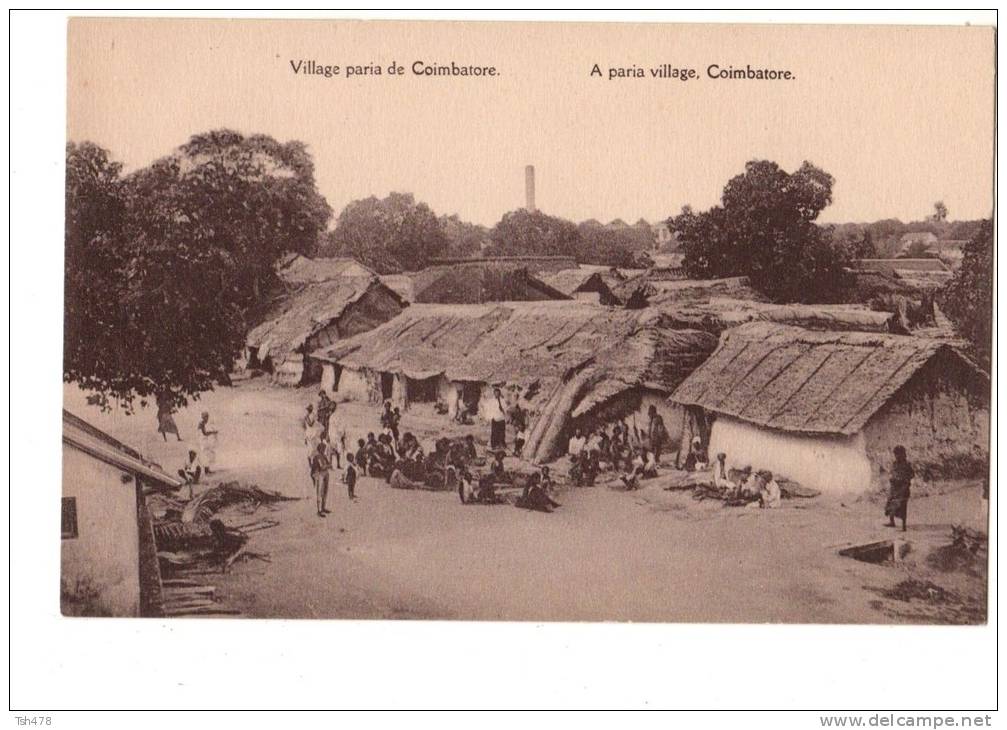 ASIE---INDE----COIMBATORE----village Paria De Coimbatore--voir 2 Scans - Inde