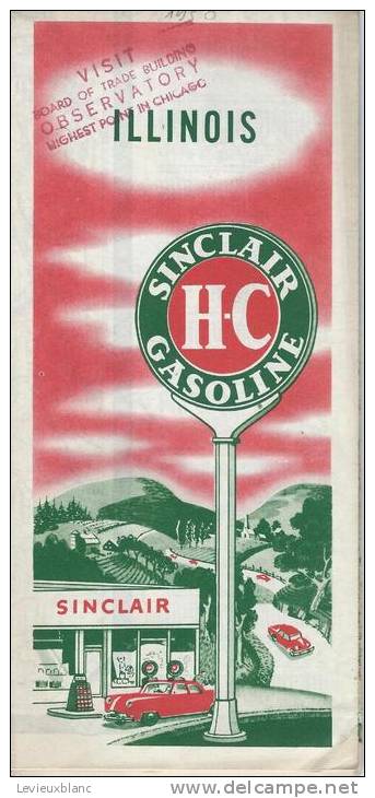 USA/ILLINOIS/ Chicago/Springfield/Saint Louis/HC Sinclair Gasoline / 1950          PGC19 - Cartes Routières