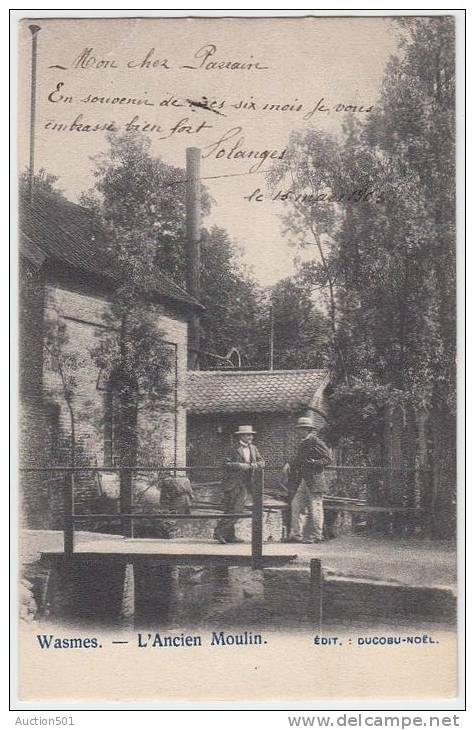 17380g MOULIN - PONT - Wasmes - 1903 - Colfontaine